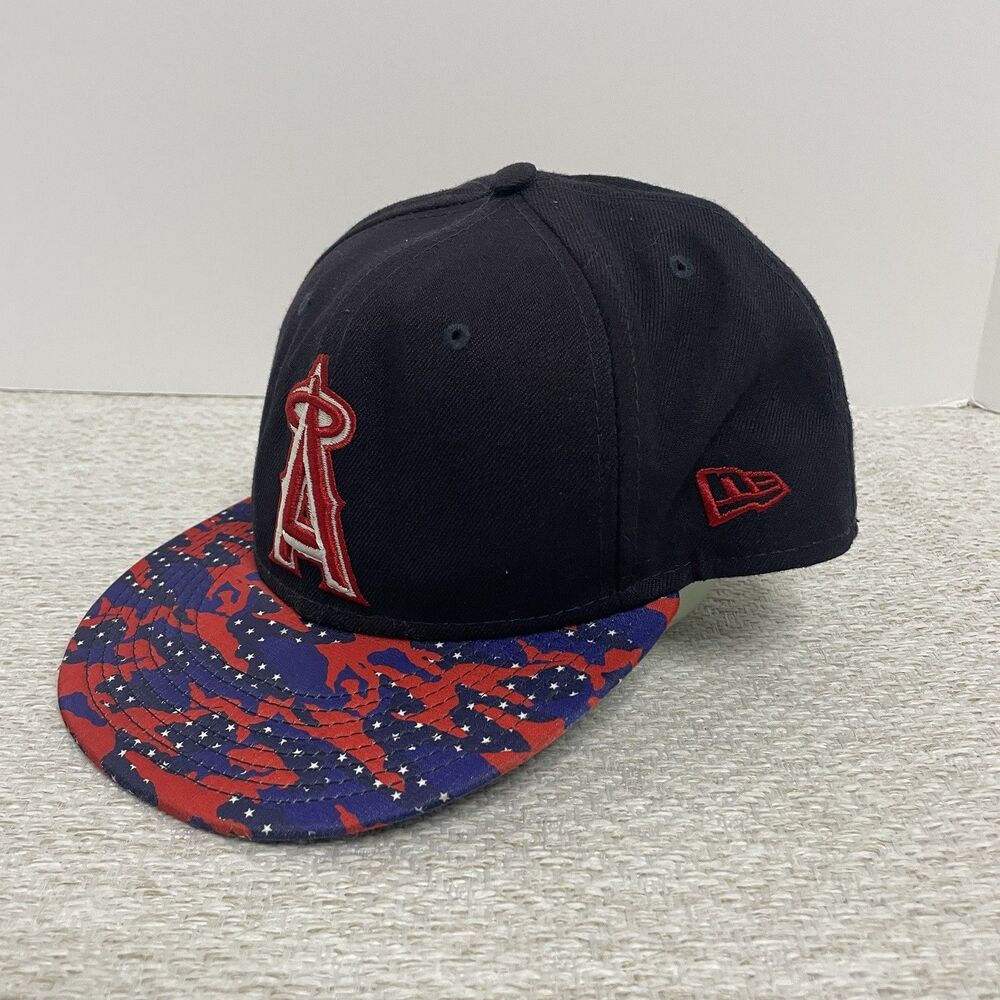 New Era 59Fifty Anaheim Angels Mens 7 5/8 Star Viz Baseball Cap Hat